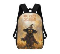 Scary Halloween Backpack, 3D Printed School Bag, School Lunch Bag, Travel Backpack, Friends Backpack, School Backpack for Girls And Boys 17inch