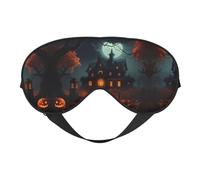 Scary Halloween Breathable Adjustable Eye Mask Effective Shading Blindfold for Sleeping with Elastic Strap