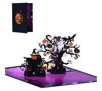 Scary Halloween Celebration Card Halloween Night Scarecrows Pumpkin Popup Greeting Card For A Eerie Surprise Eerie Holiday Celebration