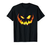 Scary Halloween Costume Men Boys Pumpkin Face Jack O Lantern T-Shirt