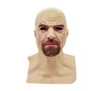 Scary Halloween Cover - Latex Horror, Evil Character Costume, Lifelike Old Man Cosplay Accessory | Fright Movie Prop Design for prank Parties Halloween Nights Prank Performances Decoration Displays
