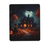 Scary Halloween Desk Pad, Washable for Office/Gaming/Writing, Rubber Base, Polyester Surface