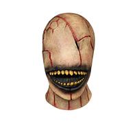 Scary Halloween Double Layer Skeleton Full Head Faceless Costume Accessory for Parties Festival Night Themed Events Trick or (Yellow, One Size)