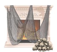 Scary Halloween Gauze Decorations, 29.9 x 72 Inch Creepy Mesh Gauze - Scary Gauze, Scary Cloth, Halloween Decoration, Party Supplies