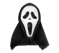 Scary Halloween Ghost Face Mask for Adults - Scream Witch Cosplay Costume for Men Women - Full Head Horror Mask for April Fool's Day (Scream Style)