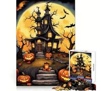 Scary Halloween Jigsaws 1000 Pieces for Adults Cognitive Toy Together Fun Image Assembly Art Collection Piece (38x52cm)