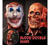 Scary Halloween Mask, Halloween Mask Skull Terror Ghost Devil Masks Scary 3D Skull Head For Men Women Mens Costume The Elder Old Man Headgear Realistic Silicone Masquerade
