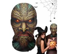 Scary Halloween Masque,Horror Evil Ghost Mesh Masque With Breathable Design | Breathable And Realistic Ghost Creepy Costume For Halloween Cosplay and Masquerade Party