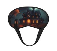 Scary Halloween Print Adults Washable Eye Mask for Sleeping Light Blocking Nap for Night Rest Cover