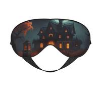 Scary Halloween Print Functionality Outdoor Travel Eye Mask Breathable Camping Meditation Yoga Friendly