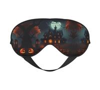 Scary Halloween Print Sleeping Eye Cover Eyeshade for Men Women Plane Travel Nap Night Sleeping