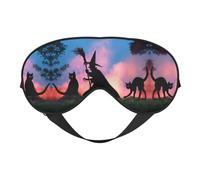 Scary Halloween Print Soft Eye Mask – Elastic Nighttime Shade, Light-Proof Blindfolds for Plane, Yoga, Travel