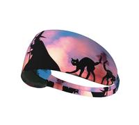 Scary Halloween Printing Double-Sided,Unisex Elastic Sports Headband,Ideal As A Gift For Sports-Loving Friends,Family