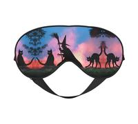 Scary Halloween Printing Rest Sleep Eye Mask, Soft Eye Mask for Home & Camping, Blocks Light, Comfortable for Most Users