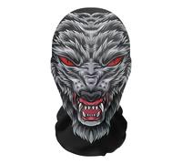 Scary Halloween , Scary Ghost , Halloween Horror Funny Mesh Full Headdress - Realistic Breathable Mesh for Cosplay Halloween