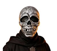 Scary Halloween Skull Masque Full Head Scary Realistic Latex Movable Jaw