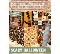 Scary Halloween: Unique Spooky Patterns Ideal for Journaling, Mixed Media, Decoupage, and Creative Crafts