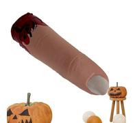 Scary Halloween Verigated Fingers - Fixed Rubber Fake Finger, Bloody Chopped Gag | Realistic Horror Movie Wag Making Friends Simulated Bloody Finger For Jokes