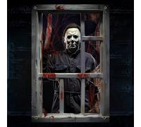Scary Halloween Window Decorations Outdoor Indoor Outdoor Party Decor Hd Print Window Blood Silhouette Windows Curtain Cover Accessories for Spooky Ghost Face For Windows Doors The Prank Decor