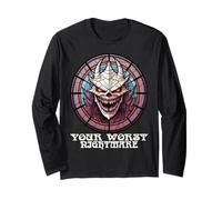 Scary Halloween Your Worst Nightmare Creepy Spooky Ghoul Long Sleeve T-Shirt