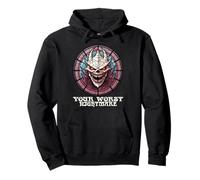 Scary Halloween Your Worst Nightmare Creepy Spooky Ghoul Pullover Hoodie