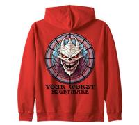 Scary Halloween Your Worst Nightmare Creepy Spooky Ghoul Zip Hoodie
