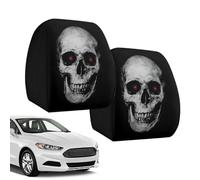 Scary Headrest Covers | For Cars 2 Pieces Halloween Skull Headrest Cover
