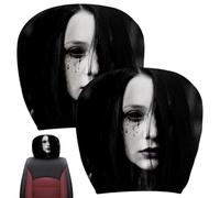 Scary Headrest Covers - Spooky Ghost Face, Universal Stretchy Car Protector
