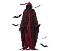Scary Hooded Cape for Adults, Unisex Hooded Cape, Costume Accessories, Transformation Cape for Halloween Party, Theatre Performance and Role Play
