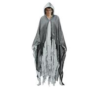 Scary Hooded Cape for Adults, Unisex Hooded Cape - Costume Accessory Transformation Cape for Halloween Party, Theatre Performance and Role Play