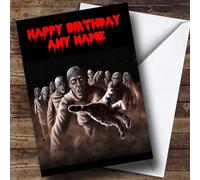 Scary Horrible Zombies Horror Personalised Birthday Card | Birthday Card | Horror, Scary & Horrid Card
