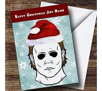 Scary Horror Michael Myers Halloween Personalised Christmas Card | Christmas Card | Funny Christmas Card | Joke Christmas Card