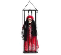 Scary In The Prisoner | Illuminated Halloween Ghost Ornaments | Captured Cage Decoration, Seasonal Motion Sensor Accessory, Funny Gag for Man Room Living Room