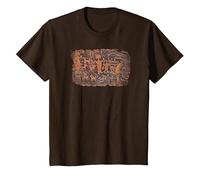 Scary Knight Clothing Rock Art Native American Indian T-Shirt, Youth, Brown, 3T