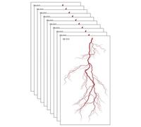 Scary Lifelikes Blood Vessels Pattern Temporary Tattooes 10 Sheets Waterproof Adhesive For Role Play Event Waterproof Fake Blood Temporary Tattooes