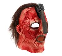 Scary Mask,Horror Monster Mask,Adult Latex Axe Pattern Design Scary Mask | Scary Mask with Scared Face and Axe on Head, Horror Latex Monster Head Masks for Halloween Cosplay Party Props
