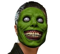 Scary Mask - Realistic Smiling Demon Latex Horror Mask Scary Halloween Ghost Devil Costume - Prop for Men, Women, Zombie Cosplay, Haunted House, Scary Party, Theme Festival, Role Sp