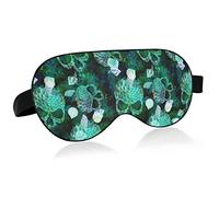 Scary Mermaid Scale Skulls Seashells Bird Eye Fabric Sleep Mask, Blindfold, Super Smooth Eye Mask