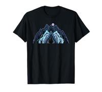 Scary Mountains Haunted Cave Halloween Graphic T-Shirt