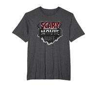 Scary Movie Buff: Horror Film Fanatic Gothic Drip T-Shirt, Men's Big and Tall, Dark Heather Grey, 3X Tall