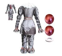 Scary Movie Makeup Cosplay Costume - Men’s Halloween Clown Costume | Creepy Adult Clown Outfit For Horror Parties | Cosplay Events, Haunted Houses, Stage Performance, Dress-Up