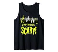 Scary Music Humor or Funny Joke to Scare Halloween Musicians Tank Top
