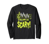 Scary Music Humour is Funny to Scare Halloween Music Teacher Long Sleeve T-Shirt