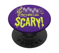Scary Music Humour is Funny to Scare Halloween Music Teacher PopSockets Adhesive PopGrip