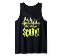 Scary Music Humour is Funny to Scare Halloween Music Teacher Tank Top