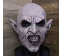 Scary Nosferatu Vampire Mask Grey Latex Horror Halloween Costume