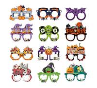 Scary Paper Eyeglasses - Effortless Adjustability Comfortable Wear Halloween Glasses Photo Booth Props | HighQuality Cardboard Novelty Eyewear Horror Theme Pumpkin Eyeglasses for Kids