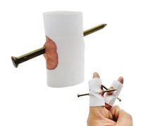 Scary Prank Toys, Halloween Pranks Props Nail in Your Finger Fake Props, Fake Nail Through Finger Trick Bloody Finger Parts for Halloween