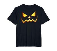 Scary Pumpkin JackoLantern Halloween Costume Men Women T-Shirt, Men's Big and Tall, Black, 3X Tall