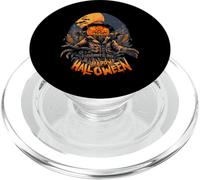 Scary Pumpkin Scarecrow Spooky Horror Halloween Graphic PopSockets PopGrip for MagSafe